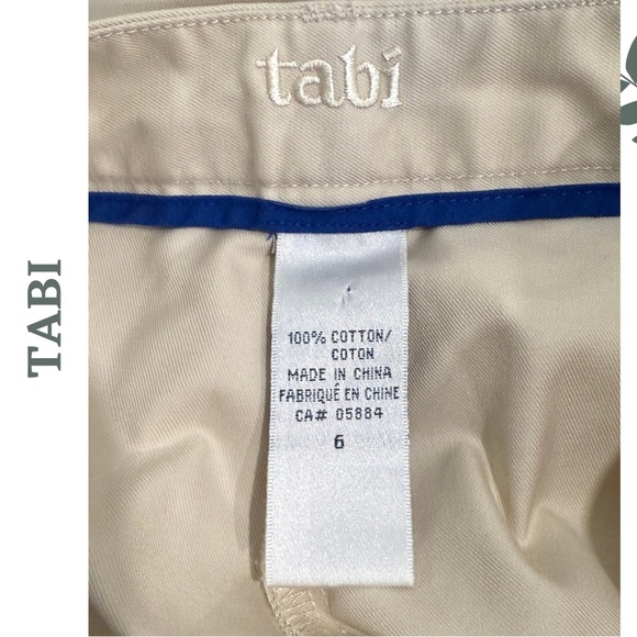 🛍️3/$40 Tabi Tailored Fit Beige Neutral Shorts | Casual Summer | Bermuda |Size 6 - Picture 5 of 5
